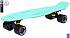 Скейтборд виниловый Y-Scoo Skateboard Fishbone 405-A с ручкой и сумкой, голубой  - миниатюра №1